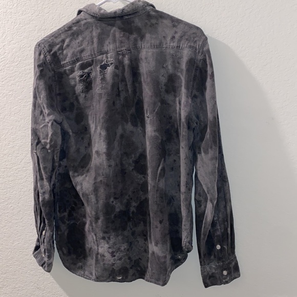 NSF 100% cotton button down size small men women flannel - Picture 2 of 10